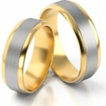 Obrączki złote S136 półokrągłe