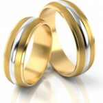 Obrączki złote S146 półokrągłe