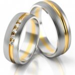 Obrączki złote S157 półokrągłe