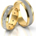 Obrączki złote S158 półokrągłe