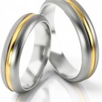 Obrączki złote S168 półokrągłe