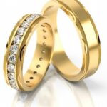 Obrączki złote S175 półokrągłe