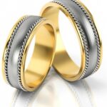 Obrączki złote S182 półokrągłe