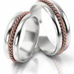 Obrączki złote S185 półokrągłe