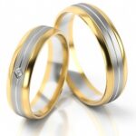 Obrączki złote S240 półokrągłe