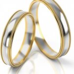 Obrączki złote S241 półokrągłe