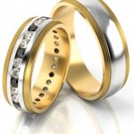 Obrączki złote S252 półokrągłe