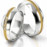 Obrączki złote S256 półokrągłe