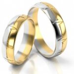 Obrączki złote S257półokrągłe