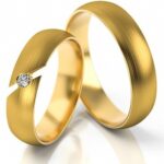 Obrączki złote S262 półokrągłe