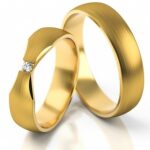 Obrączki złote S263 półokrągłe