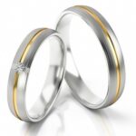 Obrączki złote S267 półokrągłe