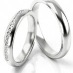 Obrączki złote S277 półokrągłe