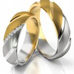 Obrączki złote S280 półokrągłe