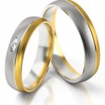 Obrączki złote S288 półokrągłe