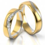 Obrączki złote S293 półokrągłe