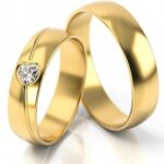 Obrączki złote S295 półokrągłe