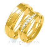 Obrączki złote ZS-B-102 płaskie