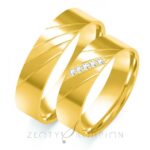 Obrączki złote ZS-B-105 płaskie