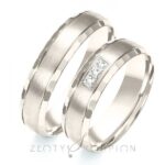 Obrączki złote ZS-B-106 półokrągłe