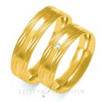 Obrączki złote ZS-B-108 płaskie