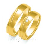 Obrączki złote ZS-B-109 półokrągłe