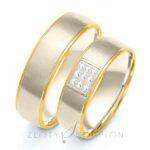 Obrączki złote ZS-B-205 półokrągłe