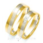 Obrączki złote ZS-B-206 płaskie
