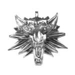 Zawieszka srebrna medalion wiedźmiński