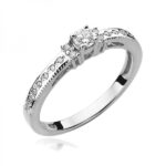 Pierścionek złoty z diamentami BD-W201B