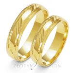 Obrączki złote ZS-A-129 półokrągłe