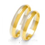 Obrączki złote ZS-A-201 półokrągłe