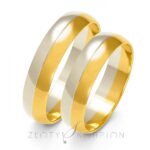 Obrączki złote ZS-A-202 półokrągłe