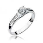 Pierścionek złoty z diamentami BD-W16B