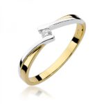 Pierścionek złoty z diamentem BD-W137