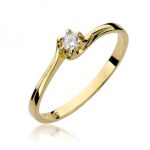 Pierścionek złoty z diamentem BD-W163