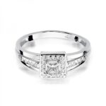 Pierścionek złoty z diamentem BD-W271B