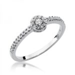 Pierścionek złoty z diamentami BD-W273B