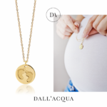 Naszyjnik srebrny pozłacany stópki