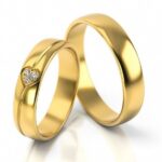 Obrączki złote S314 półokrągłe
