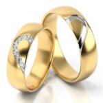 Obrączki złote S315 półokrągłe