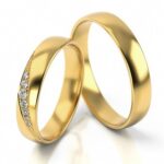 Obrączki złote S317 półokrągłe