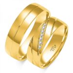 Obrączki złote ZS-O-248 półokrągłe