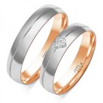 Obrączki złote ZS-OP-26 półokrągłe