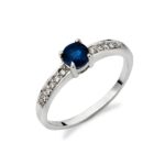 Pierścionek złoty z diamentami J-PD34