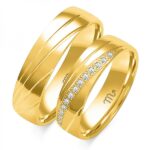 Obrączki złote ZS-O-156 półokrągłe