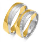 Obrączki złote ZS-OE-242 półokrągłe