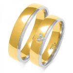 Obrączki złote ZS-OE-267 półokrągłe