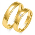 Obrączki złote ZS-O-219 półokrągłe