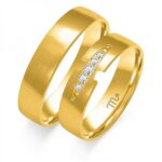 Obrączki złote ZS-O-307 półokrągłe